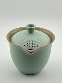 Portable Ceramic Tea Set, Kung Fu Tea Set, 1 Tea Pot with 3 Teacups and Bag