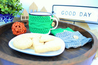 Handmade Crochet Pattern Mug Sleeve Cozy Knitted Tea Cup Cozy