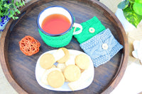 Handmade Crochet Pattern Mug Sleeve Cozy Knitted Tea Cup Cozy