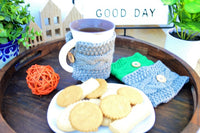 Handmade Crochet Pattern Mug Sleeve Cozy Knitted Tea Cup Cozy