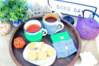 Handmade Crochet Pattern Mug Sleeve Cozy Knitted Tea Cup Cozy