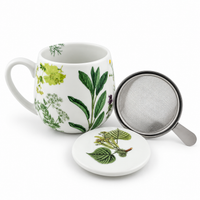 Könitz Cosy Mug Herbs with Infuser & Lid – 420 ml (14.2 fl oz)