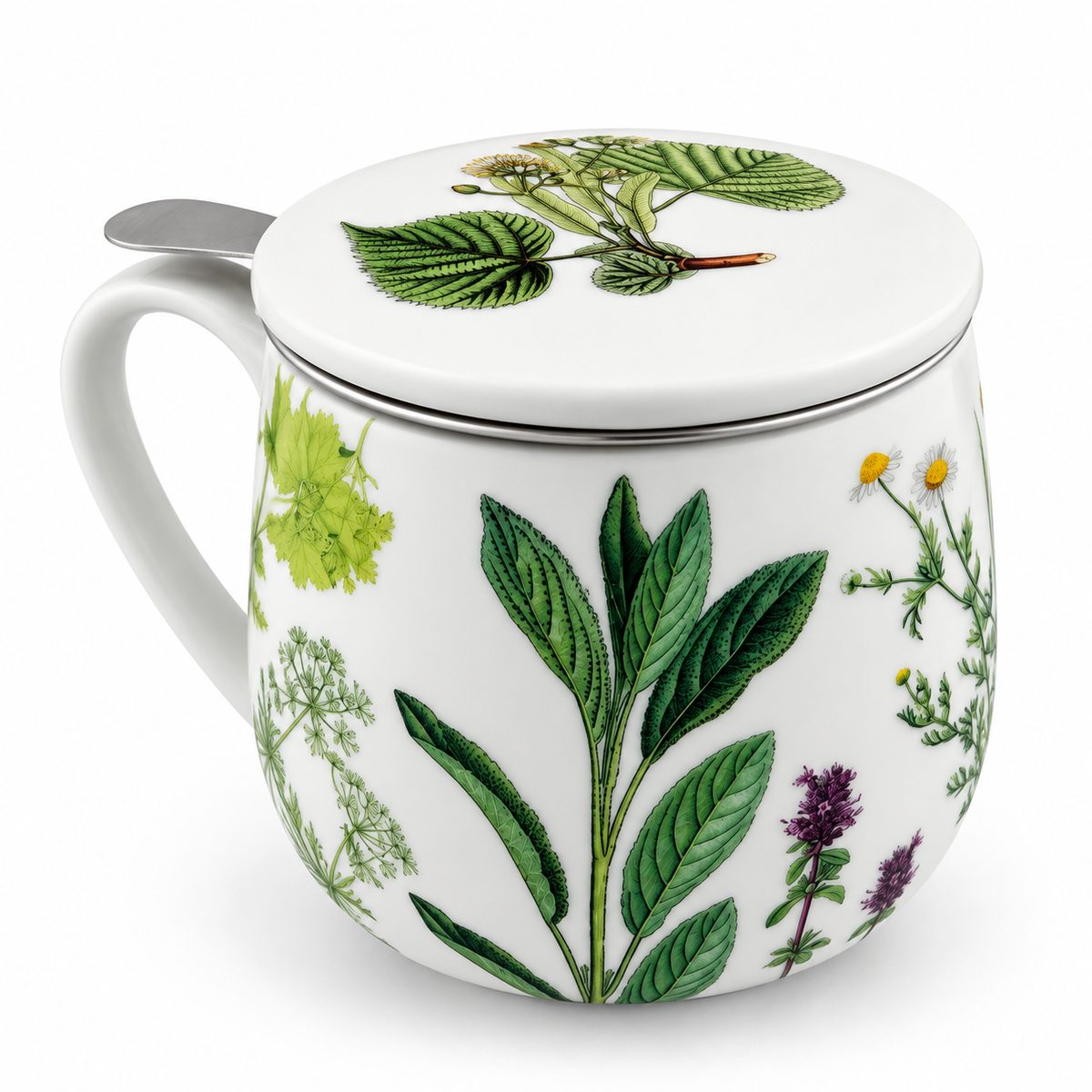 Könitz Cosy Mug Herbs with Infuser & Lid – 420 ml (14.2 fl oz)