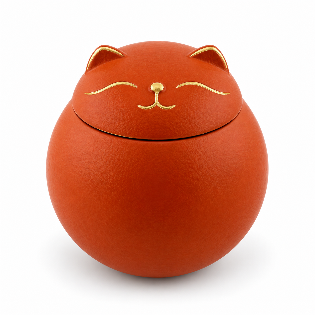 Lucky Cat Ceramic Tea Canister – Moisture-Proof Tea Storage Jar