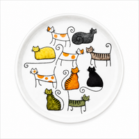 Herb Tea Cup “Dodo & Bodo” – Porcelain Cat Tea Mug with Stainless Steel Infuser & Lid, 8.5 oz