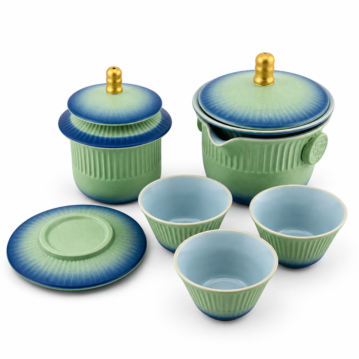 New Chinese Style Ceramic Gongfu Tea Set