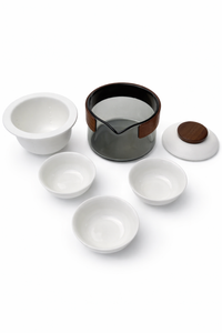 Portable Ceramic Glass Teapot and Cup Luxury