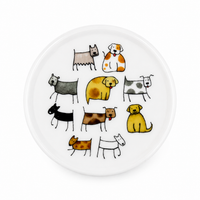 Herb Tea Cup “Dodo & Bodo” – Porcelain Dog Tea Mug with Stainless Steel Infuser & Lid, 8.5 oz