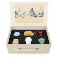 Five Famous Klin Ceramic Tea Set Chinese Style