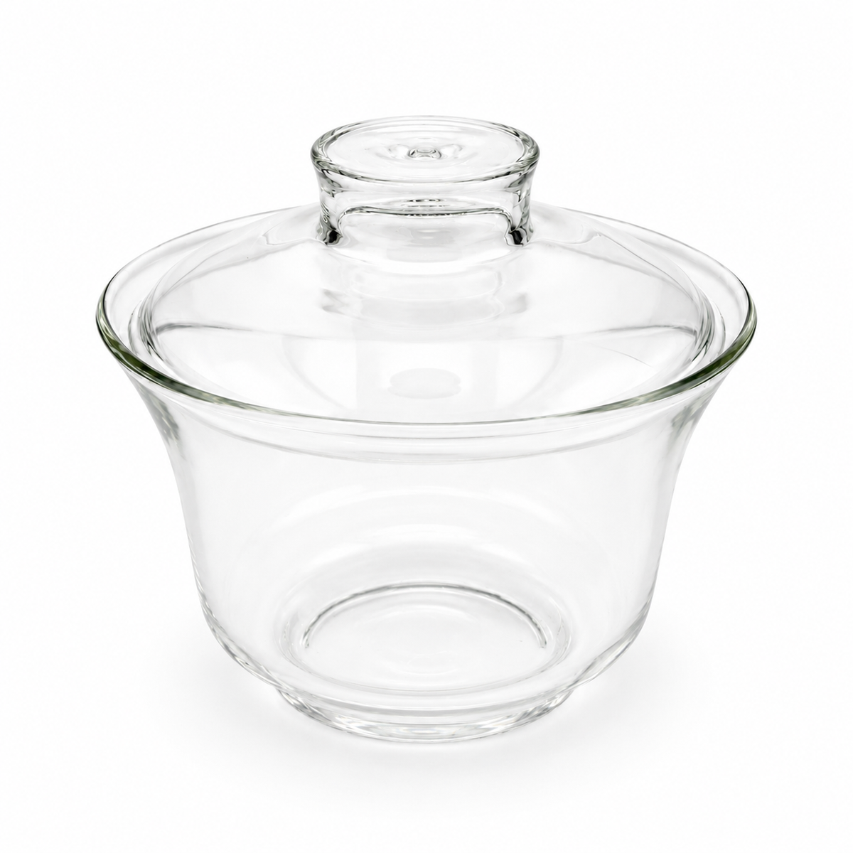 Clear Glass Gaiwan – Traditional Chinese Tea Brewing Vessel