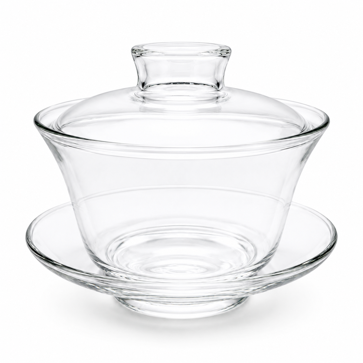 Clear Glass Gaiwan – Traditional Chinese Tea Brewing Vessel