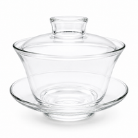Clear Glass Gaiwan – Traditional Chinese Tea Brewing Vessel