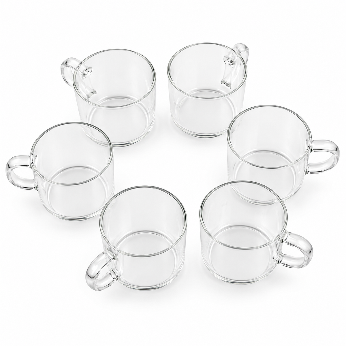 Modern Clear Glass Tea Maker Set with Bamboo Tray & 6 Cups – 1000 ml Borosilicate Teapot