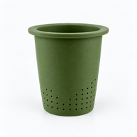 Modern Glass Tea Infuser Cup with Ceramic Filter & Wooden Handle – 400 ml