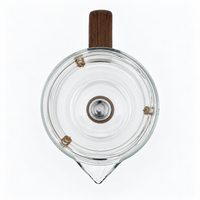 Magnetic Glass Tea Brewer Teapot Set with 2 Cups – 680 ml