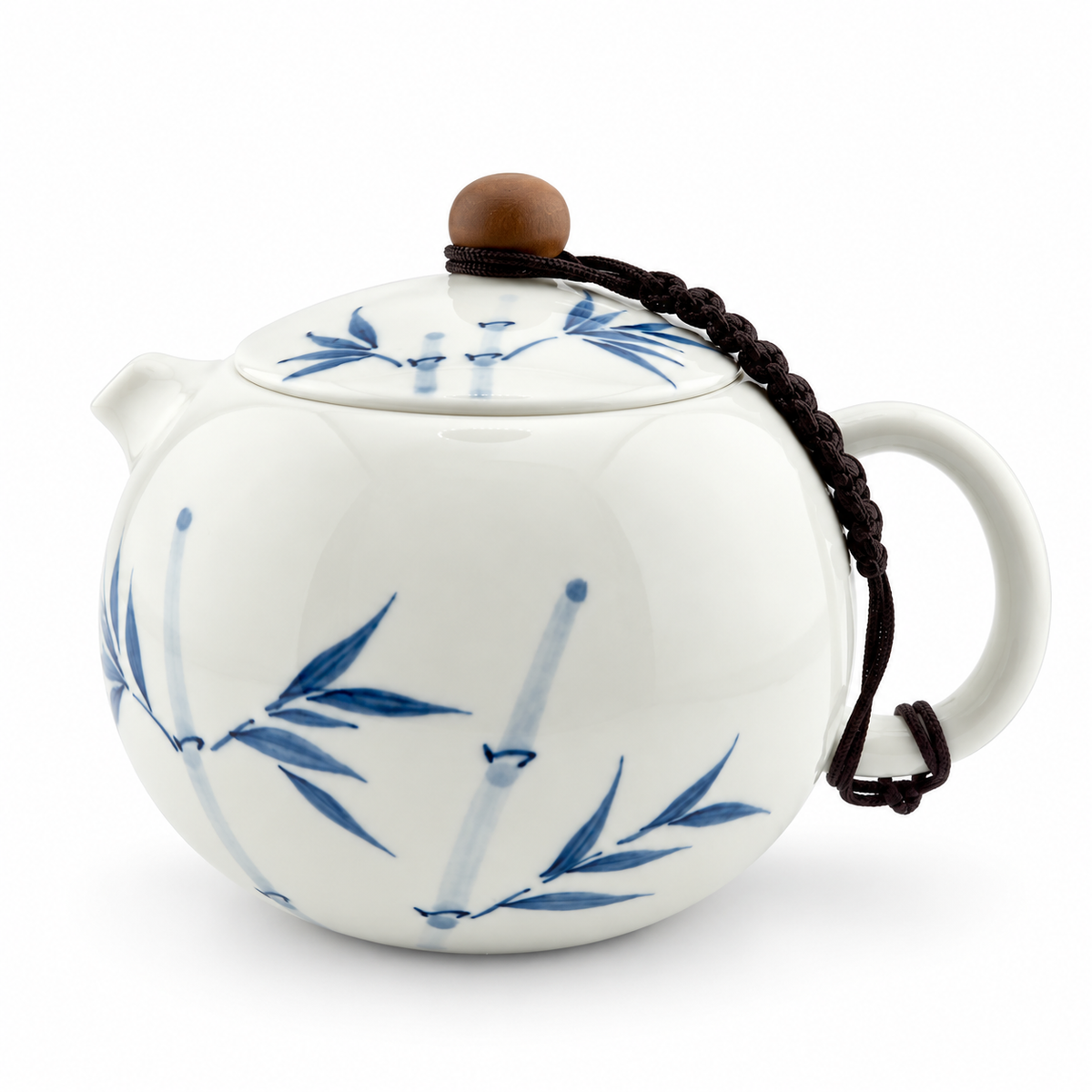 Grass Gray Hand-Painted Underglaze Porcelain Kung Fu Teapot Collection