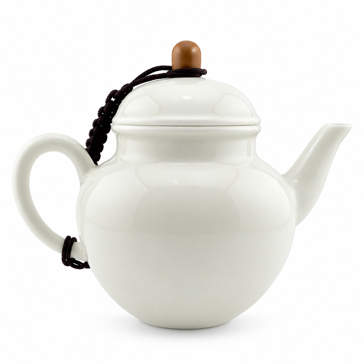 Grass Gray Hand-Painted Underglaze Porcelain Kung Fu Teapot Collection