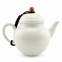 Grass Gray Hand-Painted Underglaze Porcelain Kung Fu Teapot Collection