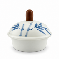 Grass Gray Hand-Painted Underglaze Porcelain Kung Fu Teapot Collection