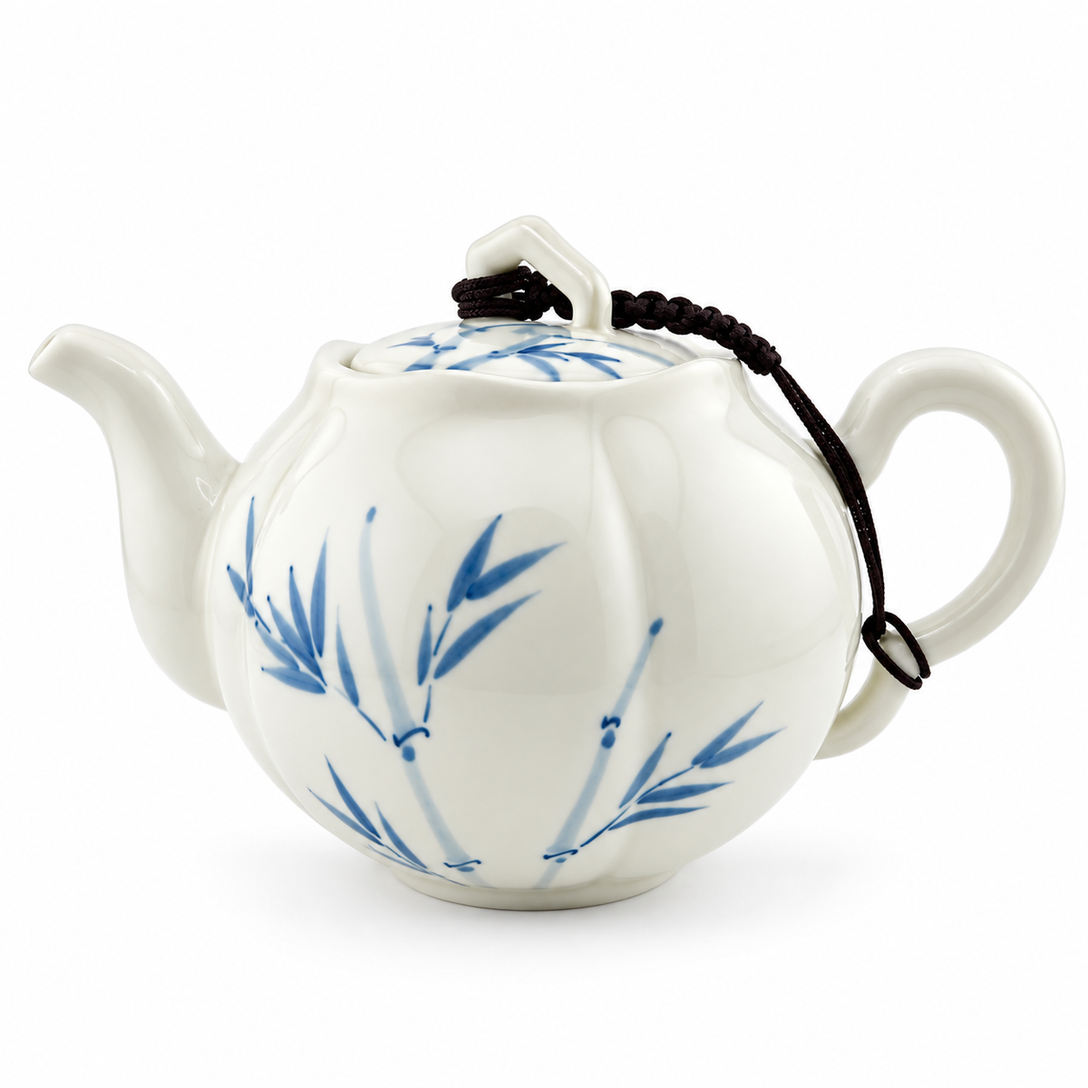 Grass Gray Hand-Painted Underglaze Porcelain Kung Fu Teapot Collection