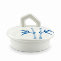 Grass Gray Hand-Painted Underglaze Porcelain Kung Fu Teapot Collection