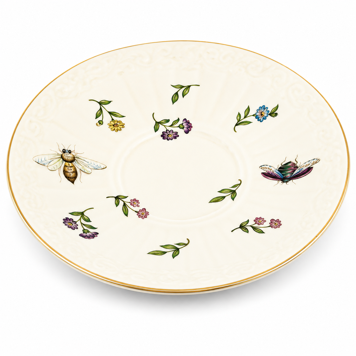 Vintage Gold-Gilded Floral Ceramic Teapot & Cup Set – English Afternoon Tea Collection