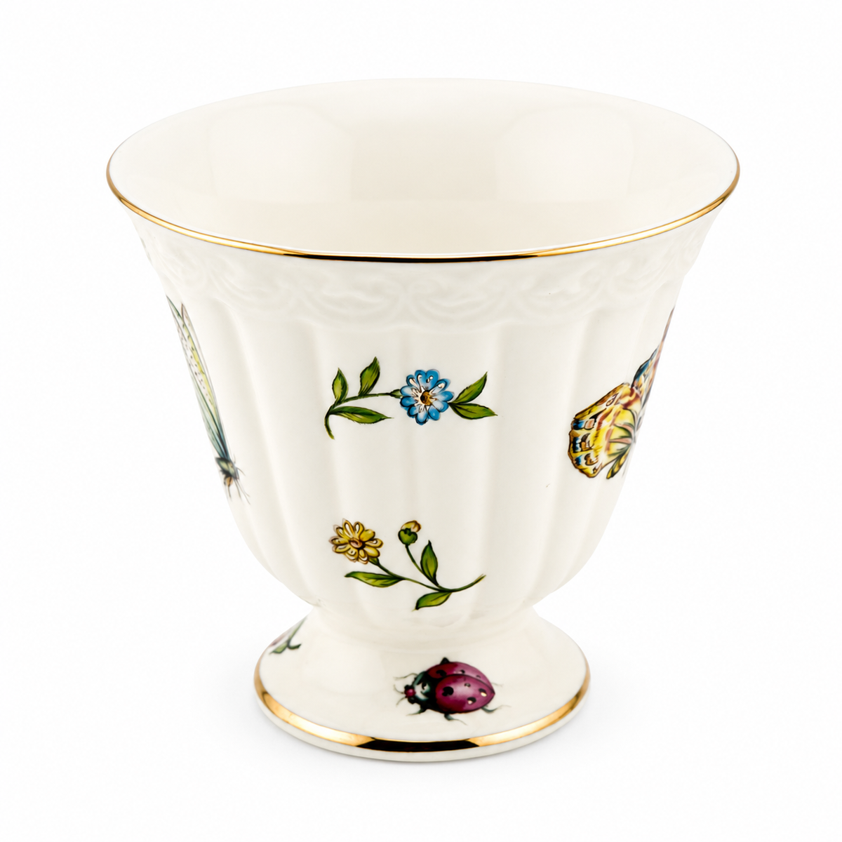 Vintage Gold-Gilded Floral Ceramic Teapot & Cup Set – English Afternoon Tea Collection