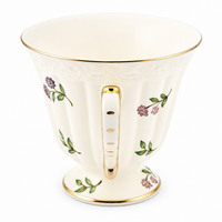 Vintage Gold-Gilded Floral Ceramic Teapot & Cup Set – English Afternoon Tea Collection