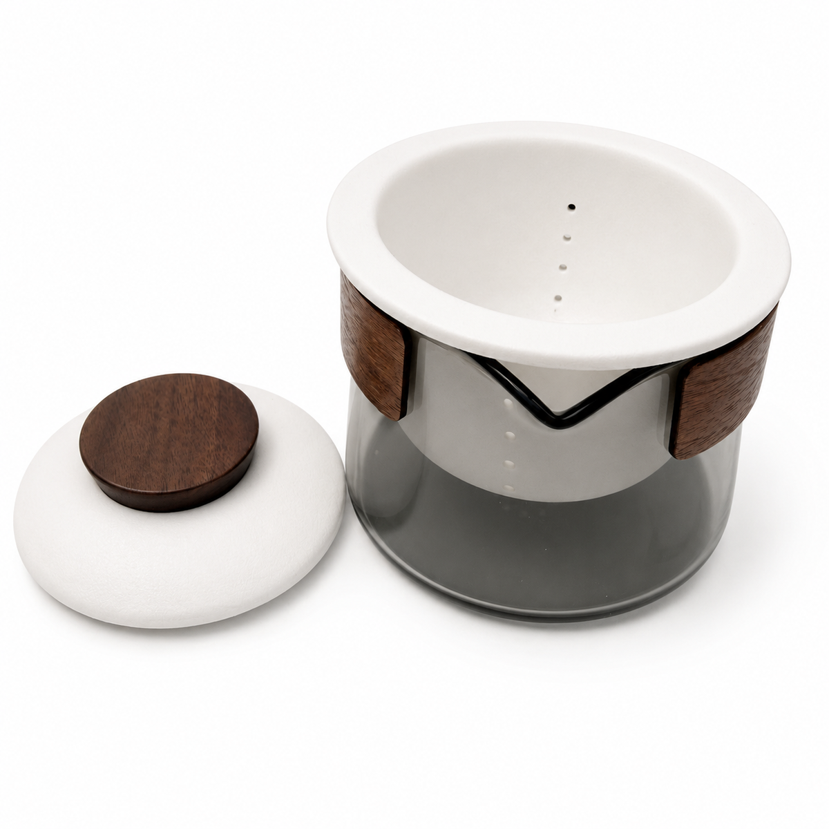 Portable Ceramic Glass Teapot and Cup Luxury