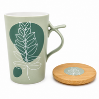 Teamug Herb Tea Cup “Medea” – Leaf Design