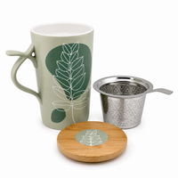 Teamug Herb Tea Cup “Medea” – Leaf Design