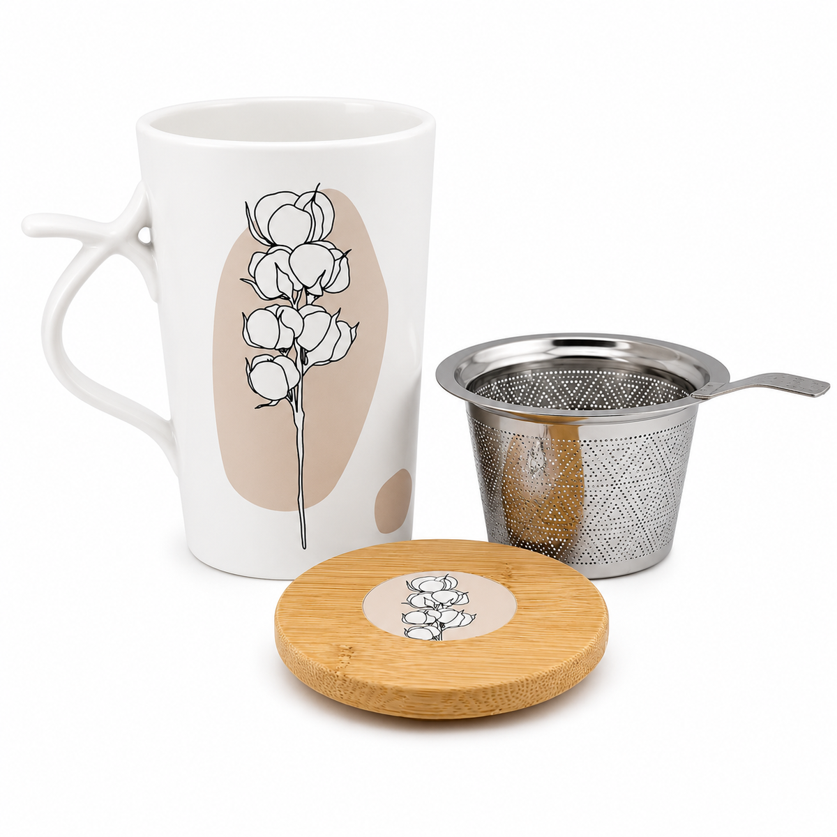 Teamug Herb Tea Cup “Medea” – Floral Design