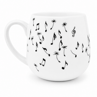 Könitz Cosy Mug “Music Dandelion” – Porcelain Tea Mug, 420 ml