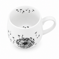 Könitz Cosy Mug “Music Dandelion” – Porcelain Tea Mug, 420 ml