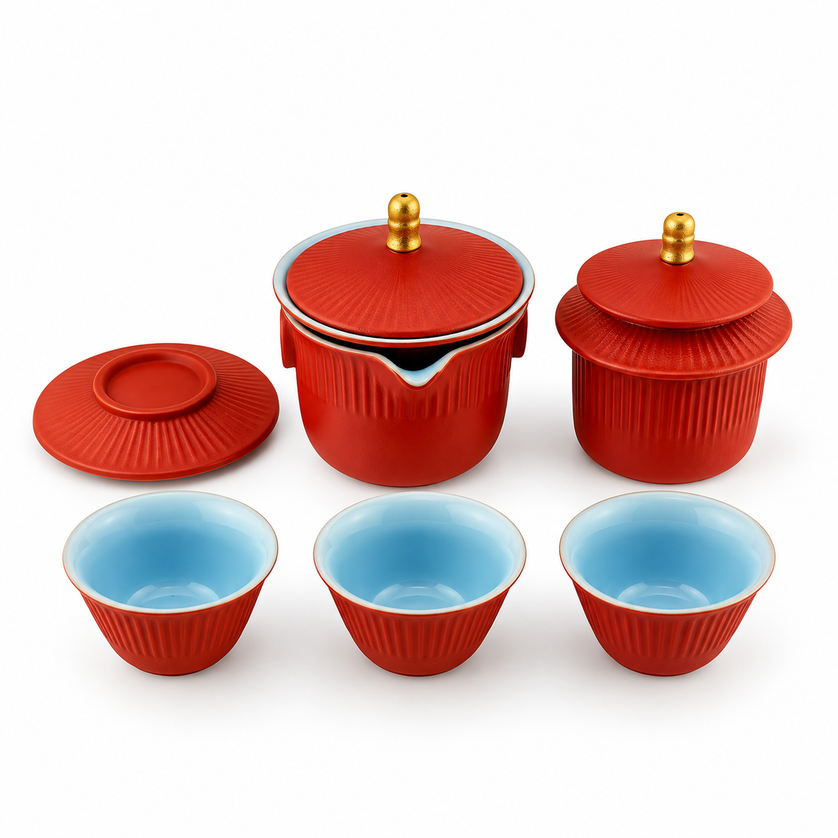 New Chinese Style Ceramic Gongfu Tea Set