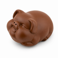 Lucky Pig Purple Clay Tea Pet – Chinese Gongfu Tea Tray Companion