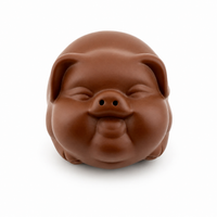 Lucky Pig Purple Clay Tea Pet – Chinese Gongfu Tea Tray Companion