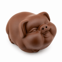 Lucky Pig Purple Clay Tea Pet – Chinese Gongfu Tea Tray Companion