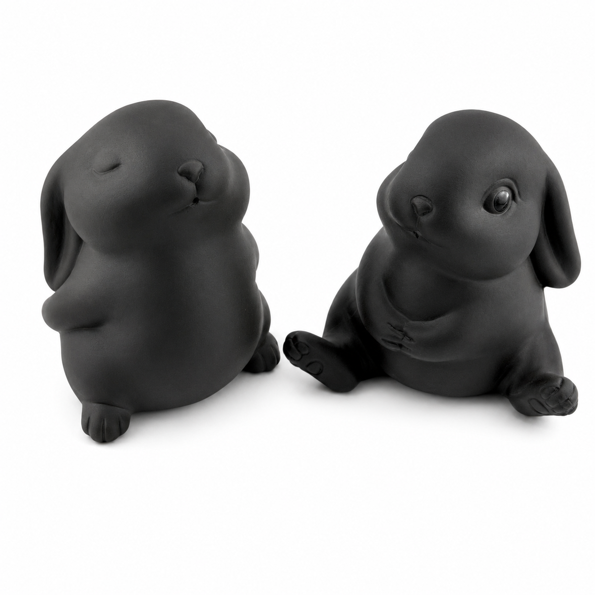 Rabbit Zisha Tea Pet – Handmade Purple Clay Tea Companion