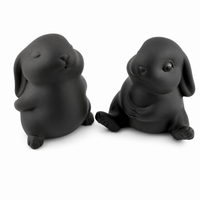 Rabbit Zisha Tea Pet – Handmade Purple Clay Tea Companion