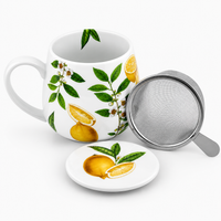 Könitz Cosy Mug “Black Tea” with Stainless Steel Infuser & Lid – 420 ml