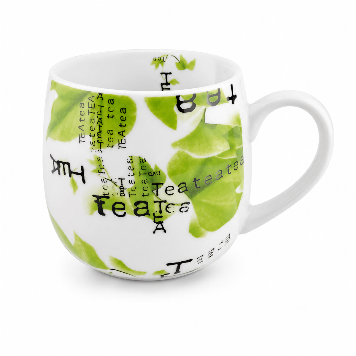 Könitz Cosy Mug “Tea Collage” – Porcelain Tea Mug, 420 ml