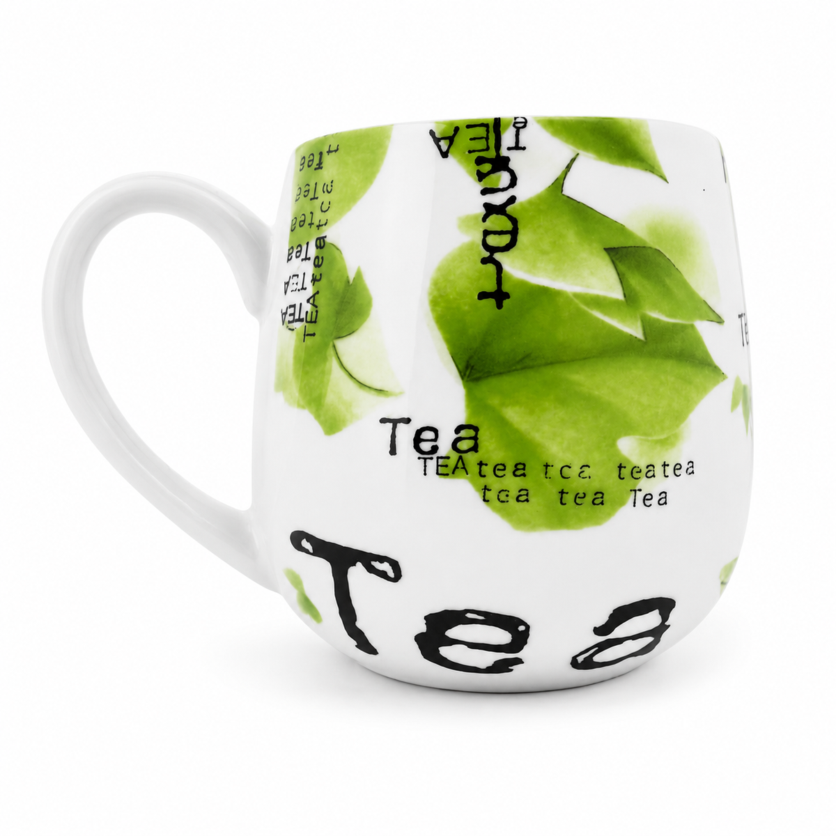 Könitz Cosy Mug “Tea Collage” – Porcelain Tea Mug, 420 ml