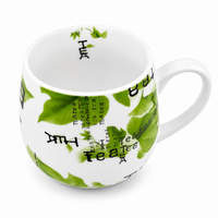 Könitz Cosy Mug “Tea Collage” – Porcelain Tea Mug, 420 ml