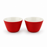 Imperial Palace Portable Travel Tea Set – Ceramic & Glass Kung Fu Tea Set with 2 Cups