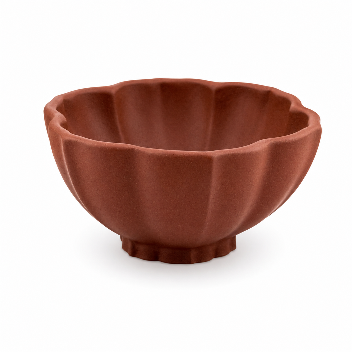 Yixing Purple Clay Flower Teacup Set – 50 ml