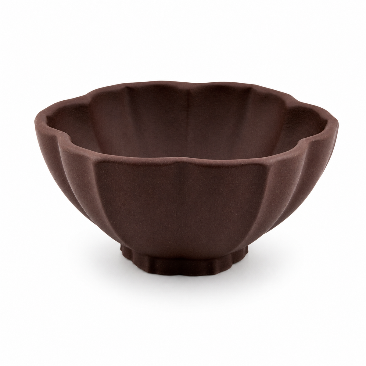 Yixing Purple Clay Flower Teacup Set – 50 ml