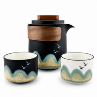 Yuanshan Portable Porcelain Travel Tea Set – One Pot & Three Cups
