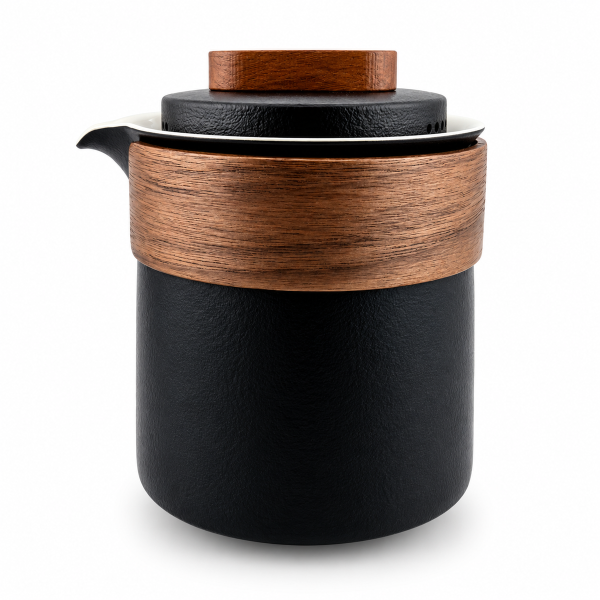 Yuanshan Portable Porcelain Travel Tea Set – One Pot & Three Cups