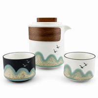 Yuanshan Portable Porcelain Travel Tea Set – One Pot & Three Cups